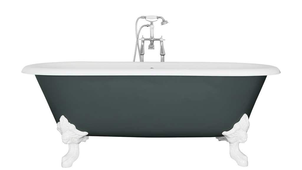 Victorian Cast Iron Roll Top Baths availale at UKAA in a colour of your choice with ball and claw feet. 